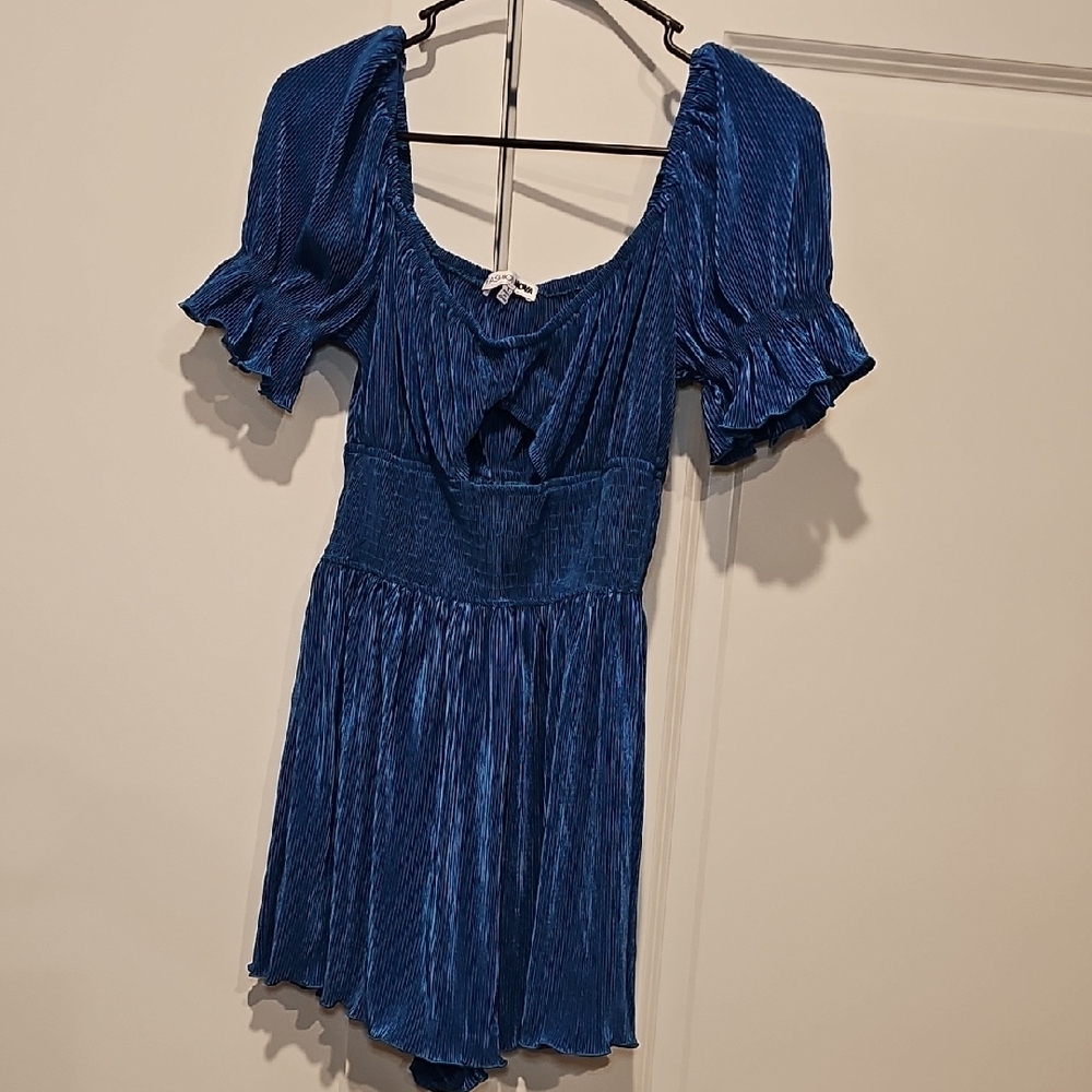 Elegant Blue Women's Dress